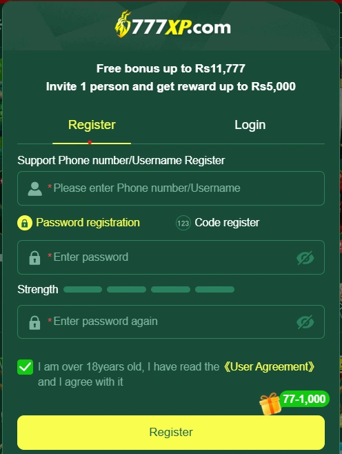 download 777xp game login