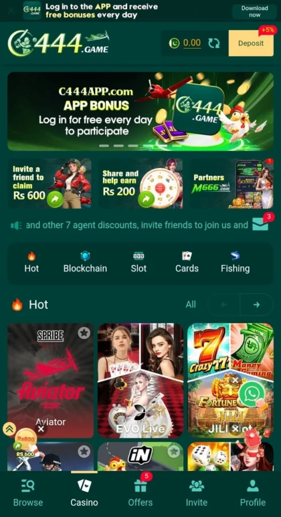 Download c444 new earning app in Pakistan