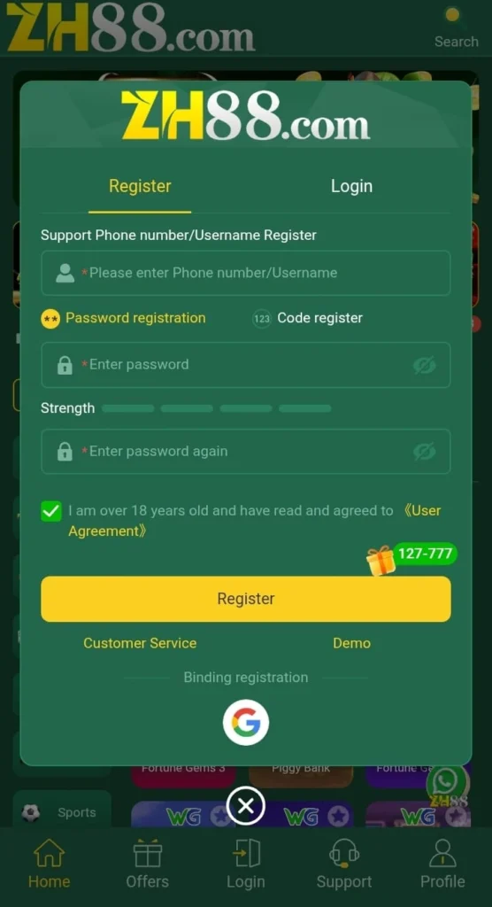 ZH88 Free Registration 