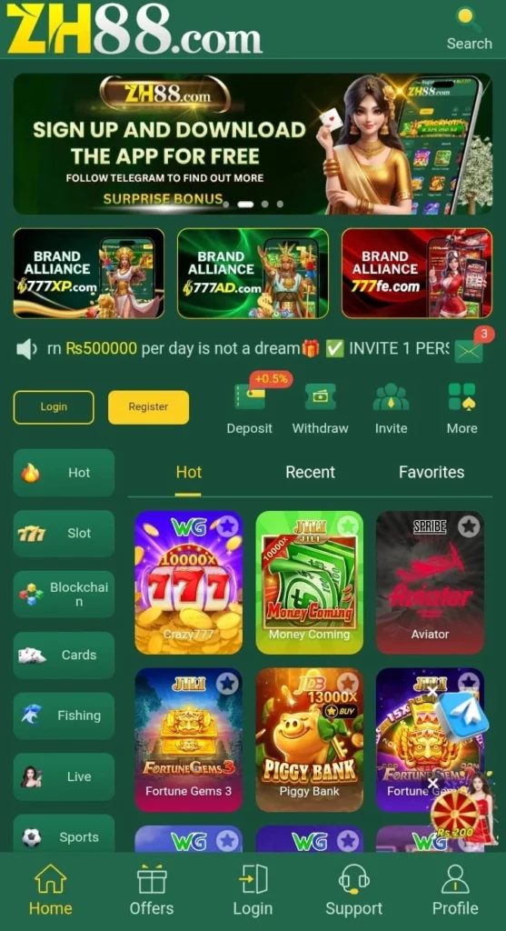 Download  ZH88  Real Earning Online Game in Pakistan