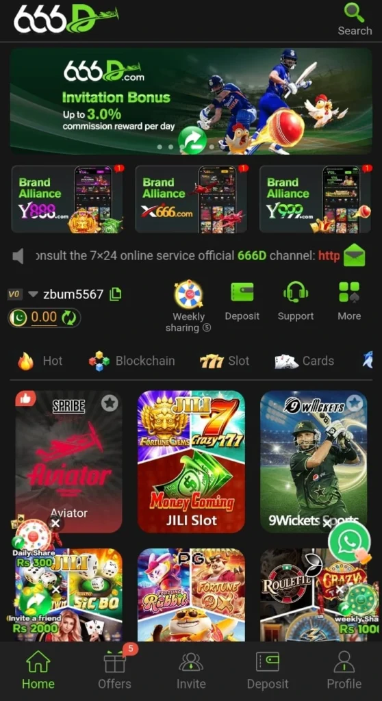 666D Game Download an Online Real cash Earning Game