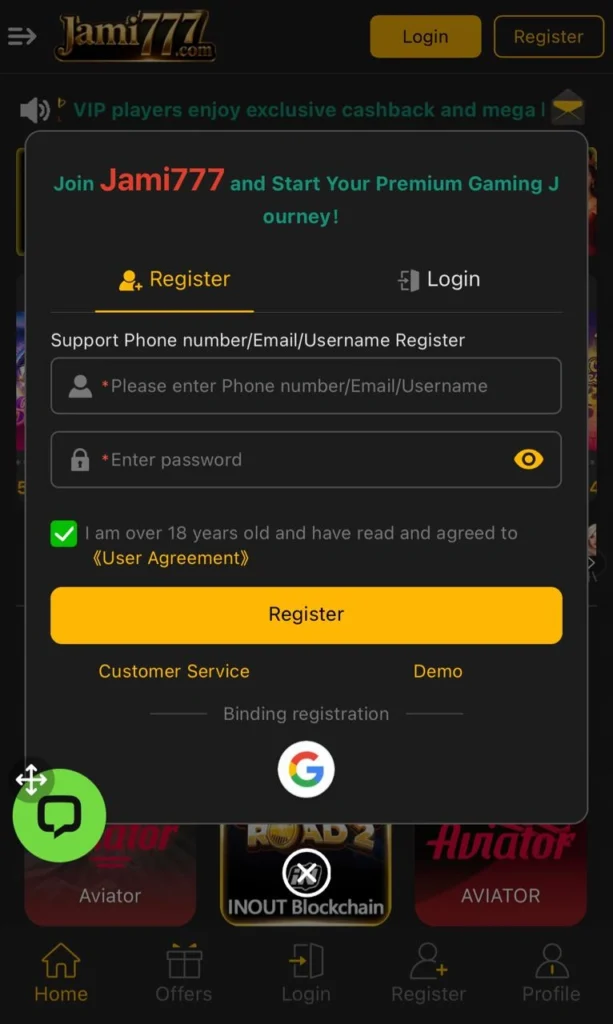 Jami777 Free Registration 2025