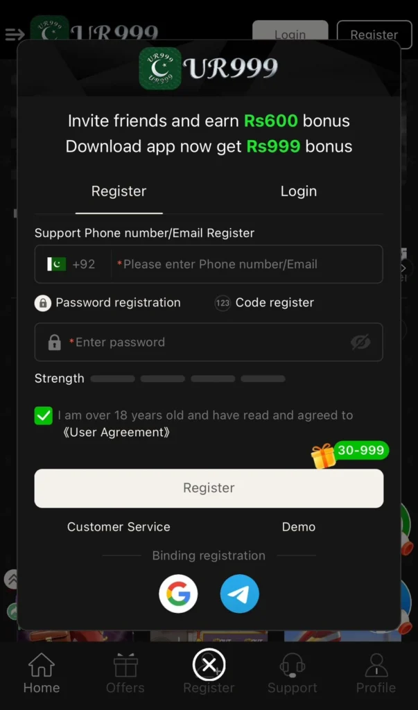 UR999 Free Registration 2025 Download and Earn Real Cash .
