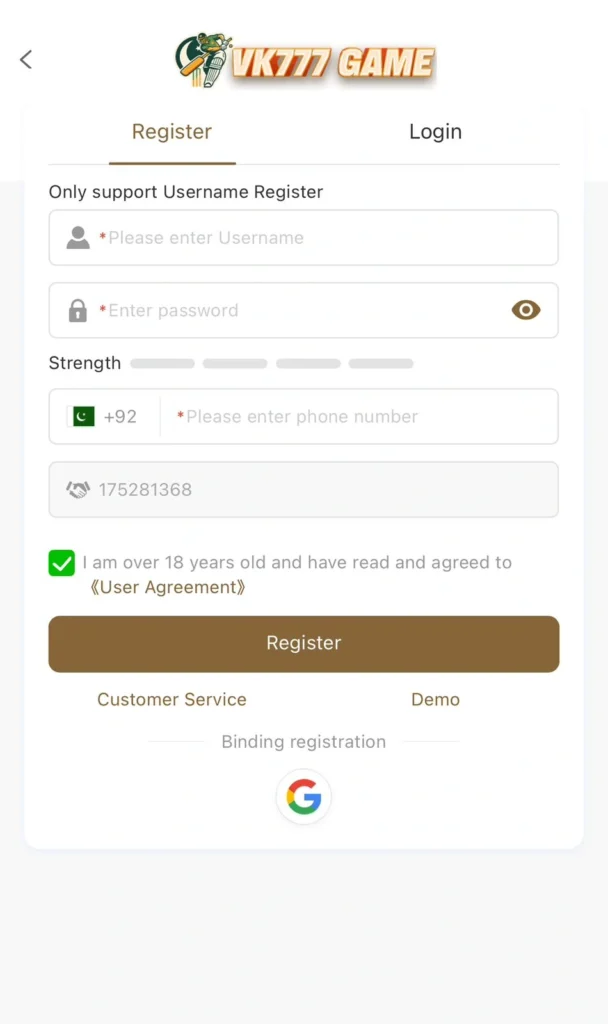 VK777 Game Free Registration 2025