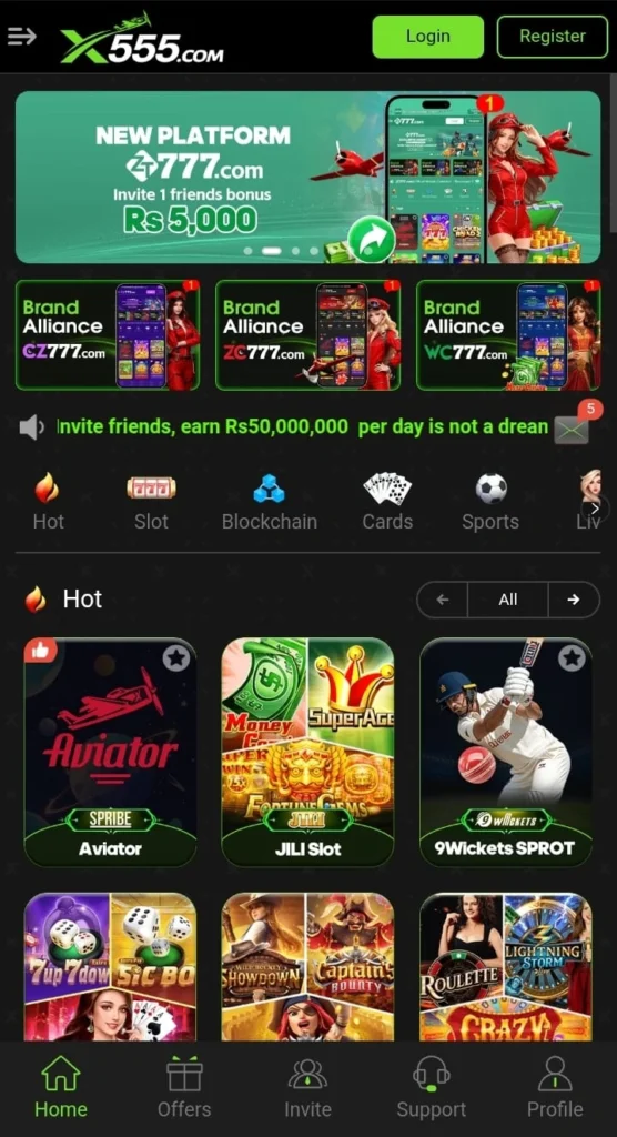 Download X555 Game to Earn Money in Pakistan 2025