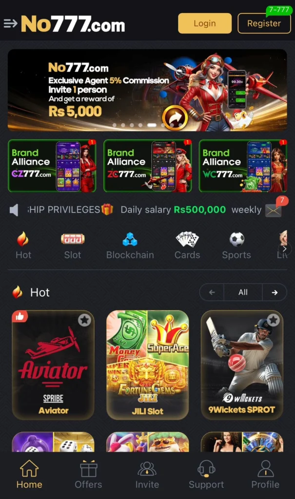Download No777 Game to Earn Real Money in Pakistan
