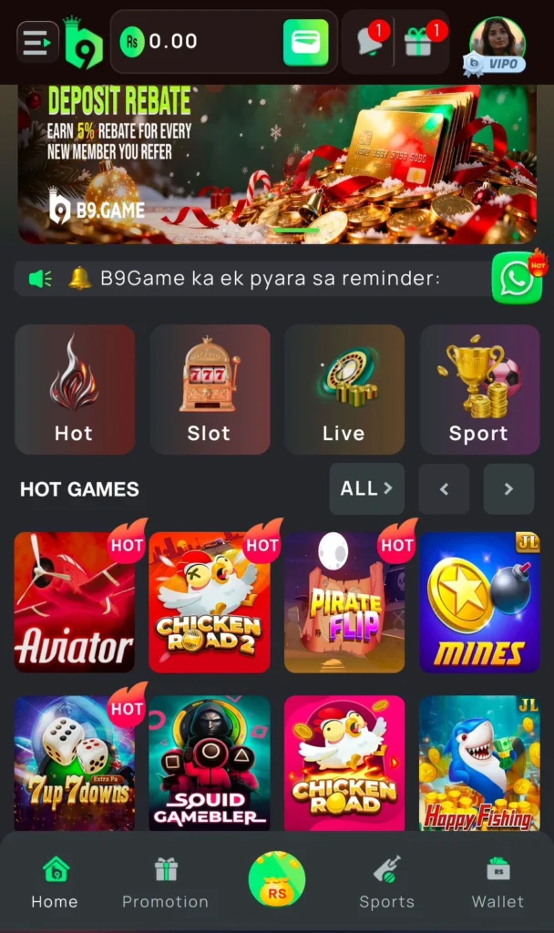 Download B9 Game to Earn Real Cash in Pakistan.