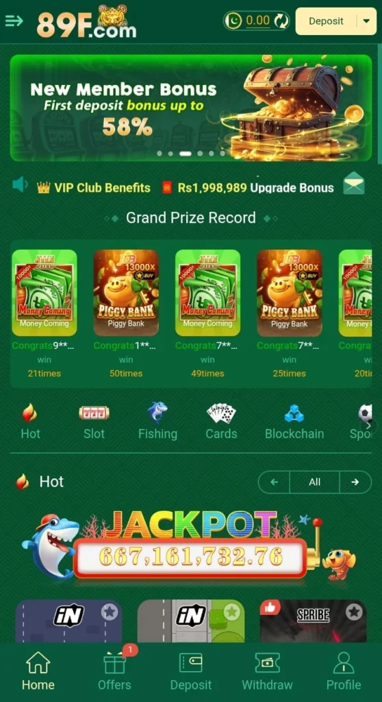 Download 89F Game to Earn Real Cash in Pakistan 2025