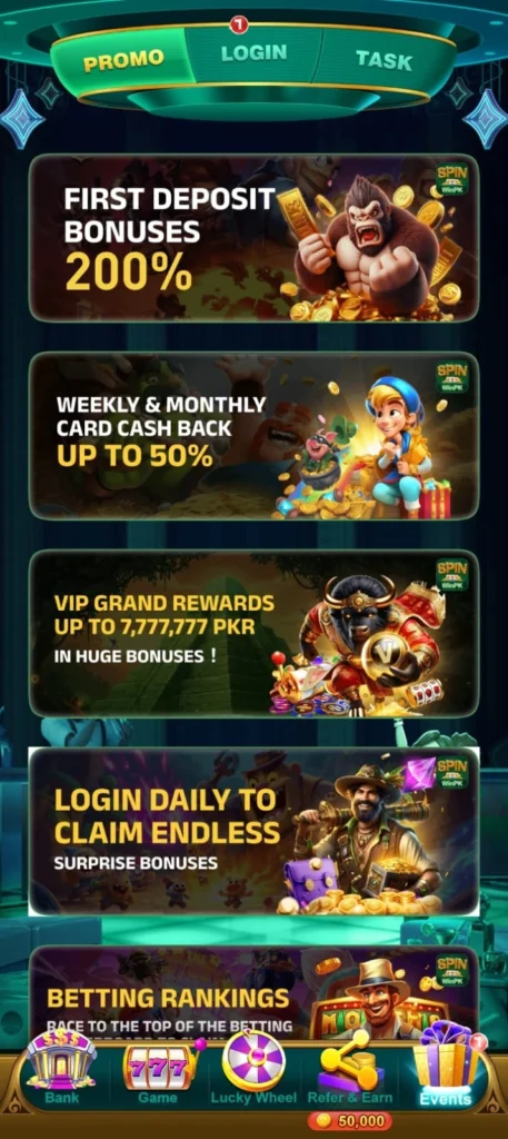 Earn Free Bonuses by Playing and Downloading SpinWinPk Game