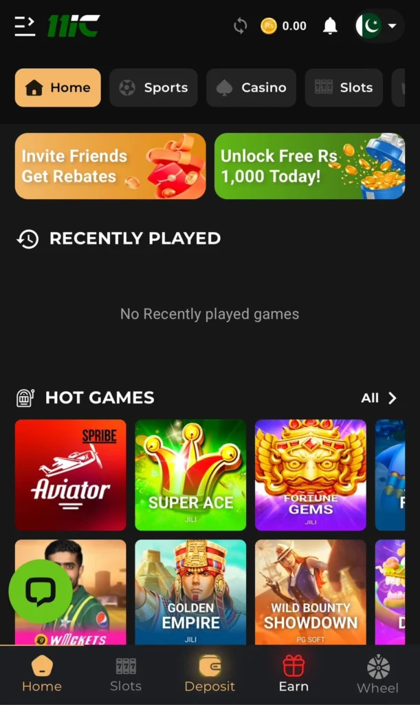 Download 11ic Game to Earn Real Cash in Pakistan.