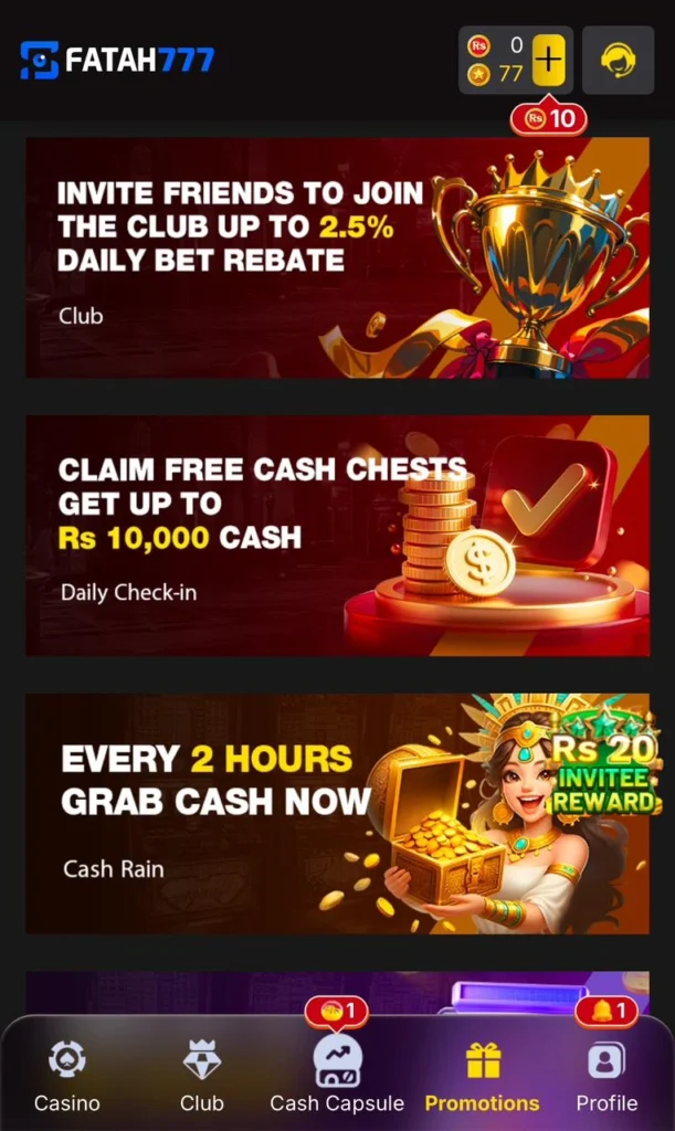 Earn Free Bonuses by Playing Fatah777 Game . New real earning game