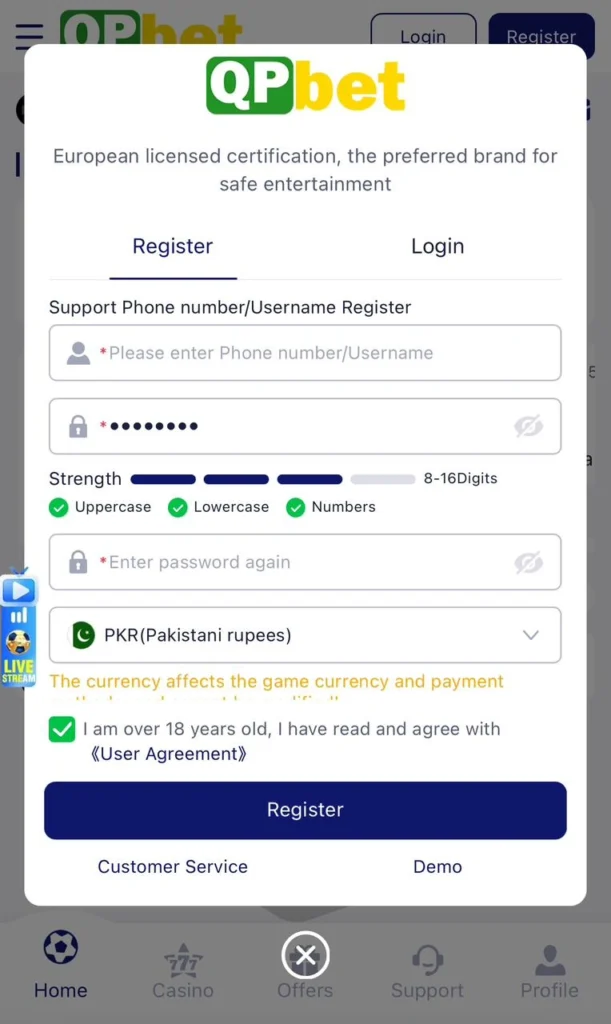 Free Registration QPbet Game . New Real Earning Game.