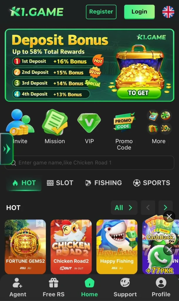 K1 Game Download APK for real money . A New Real Earning Game in Pakistan.