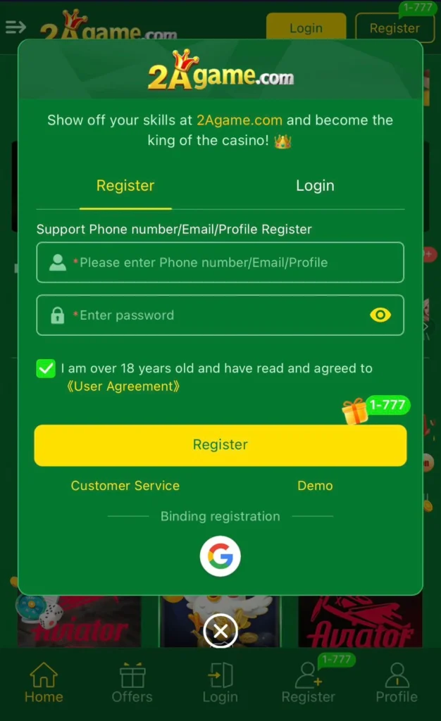 2Agame Free Registration . New Real Earning Game in Pakistan